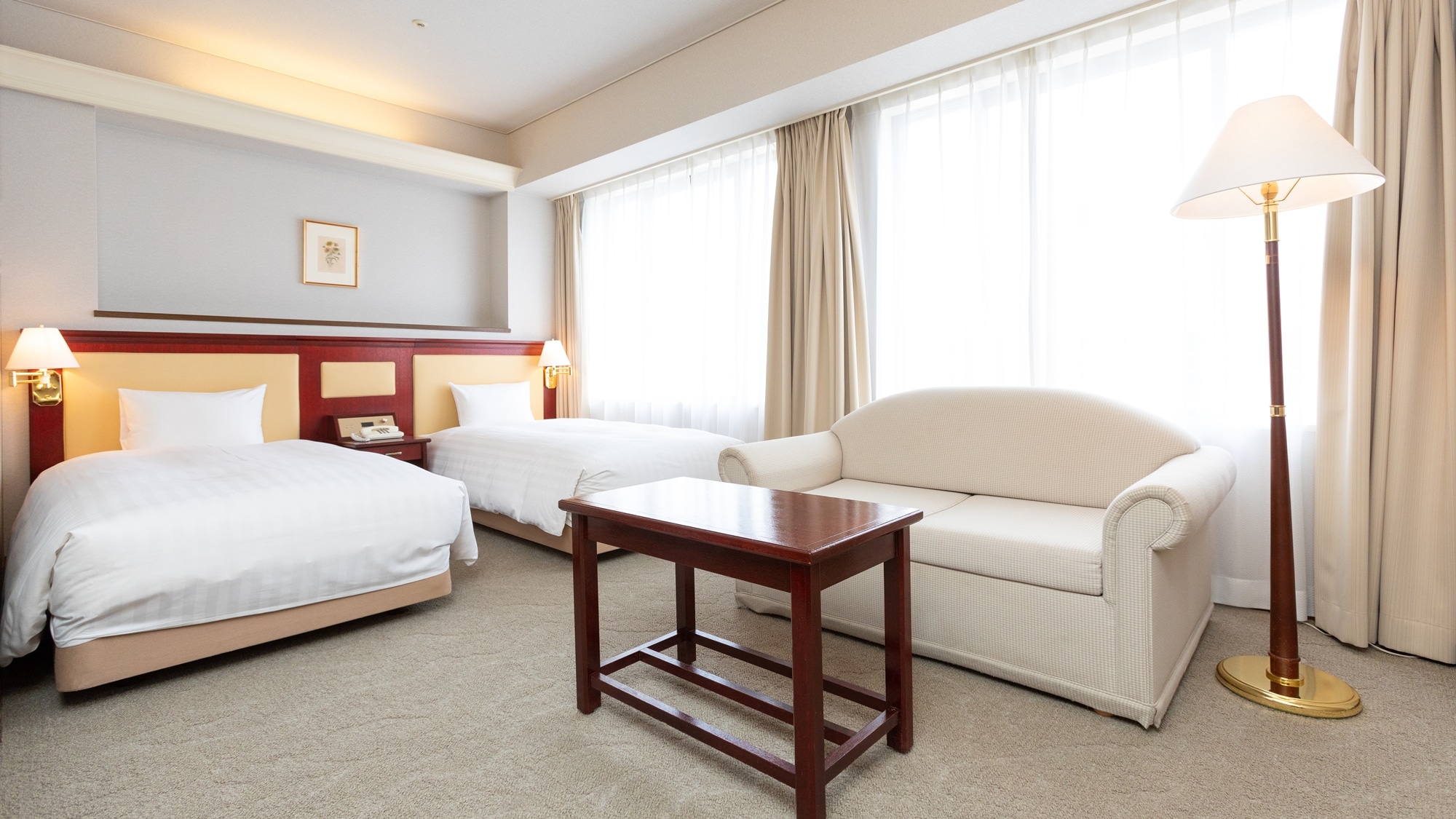 *【Large Twin】Maximum 3 people, 30㎡ twin room