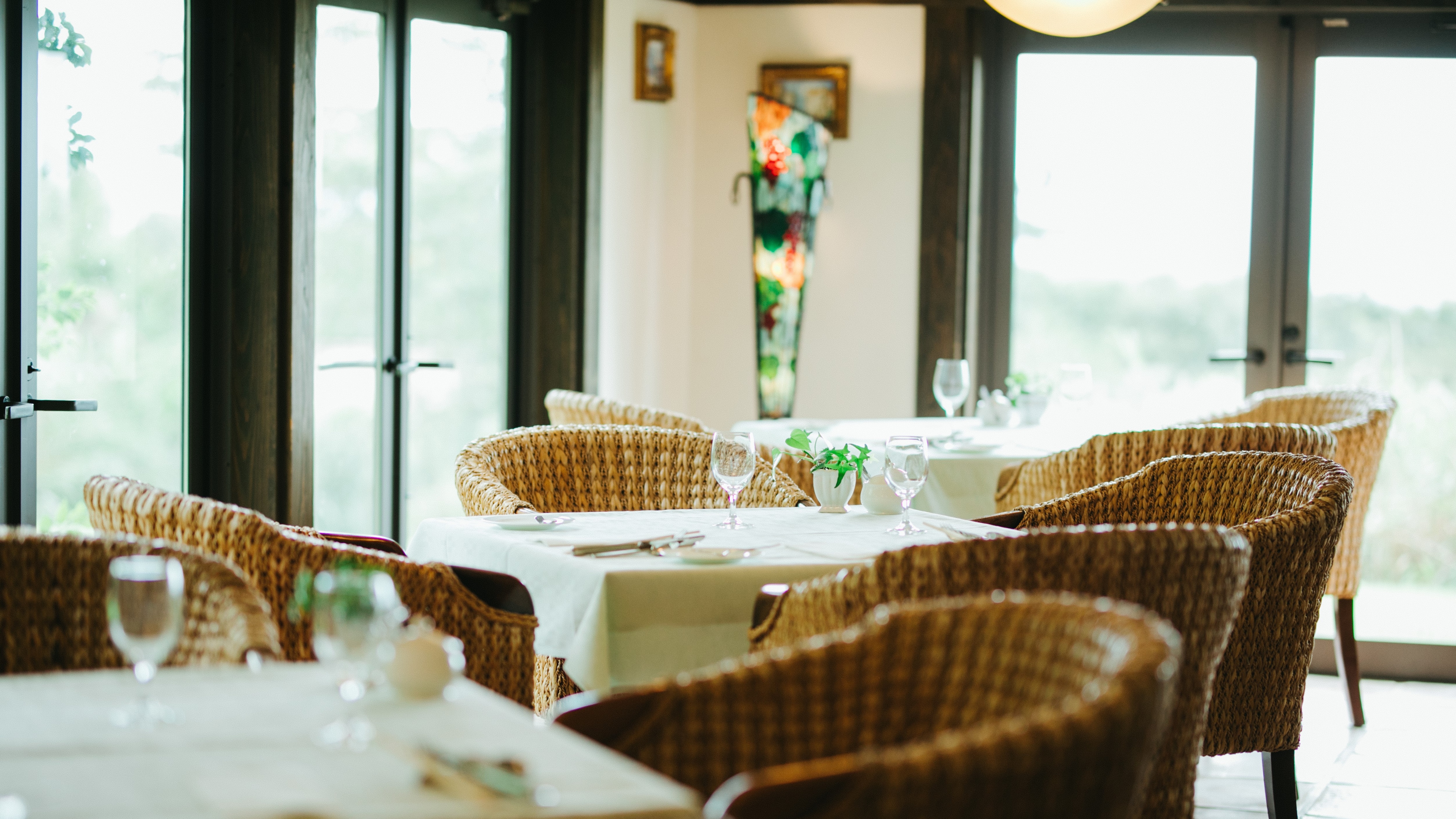 [Restaurant] An extraordinary view outside the large windows