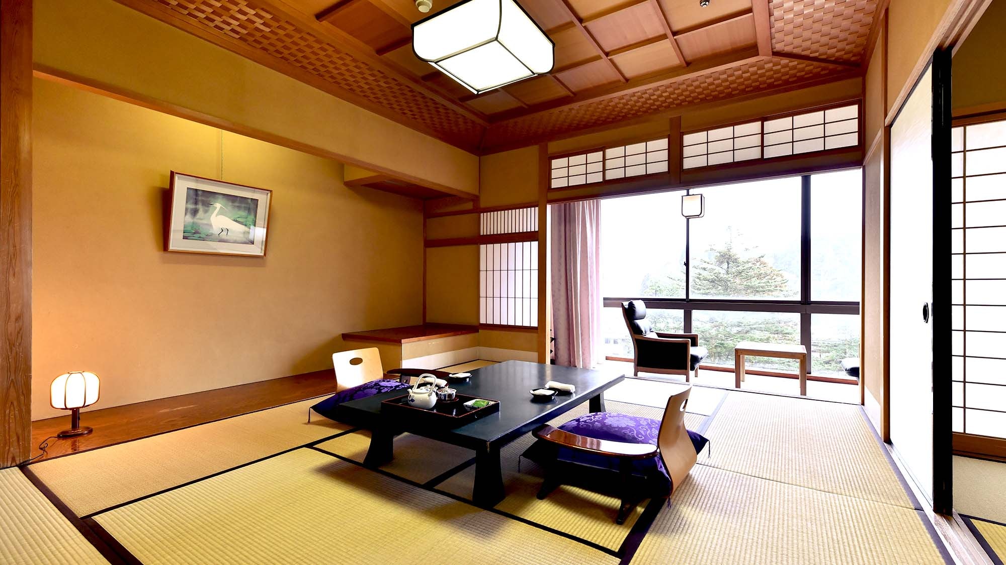 <Restoran> Bangunan khusus [Aula Musim Gugur] Kamar bergaya Jepang yang direkomendasikan dengan pemandangan, 10 tikar tatami atau lebih