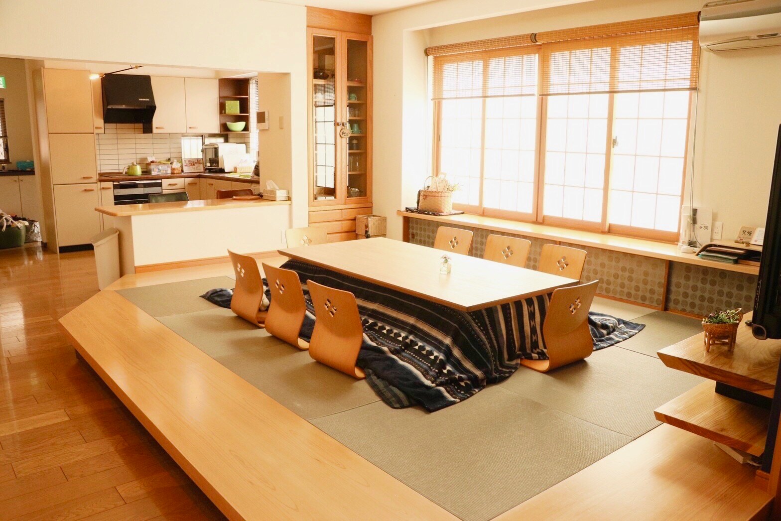 Sunken kotatsu room
