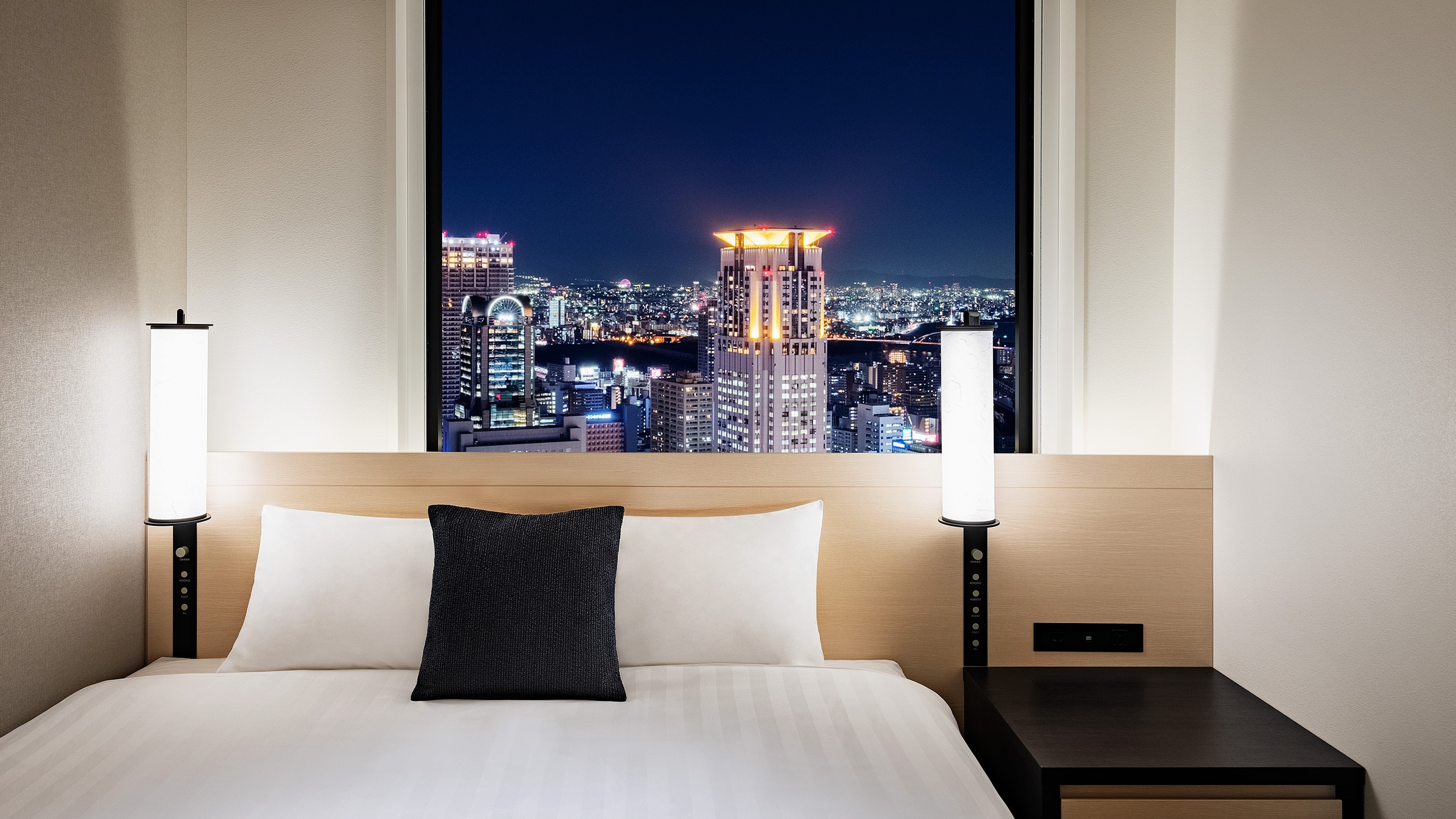 Night view from the guest room on the north side (image)