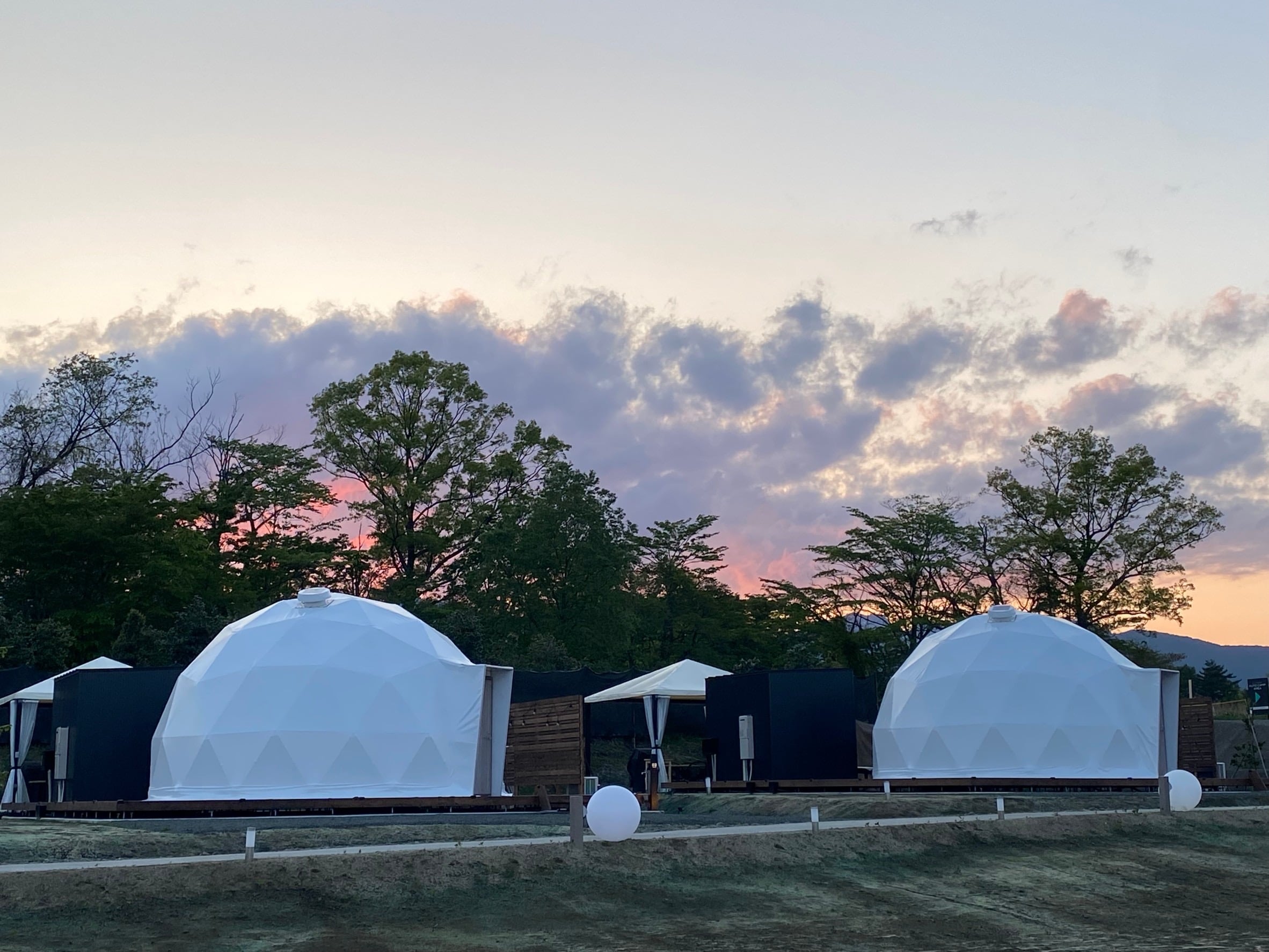 Dome tent scenery