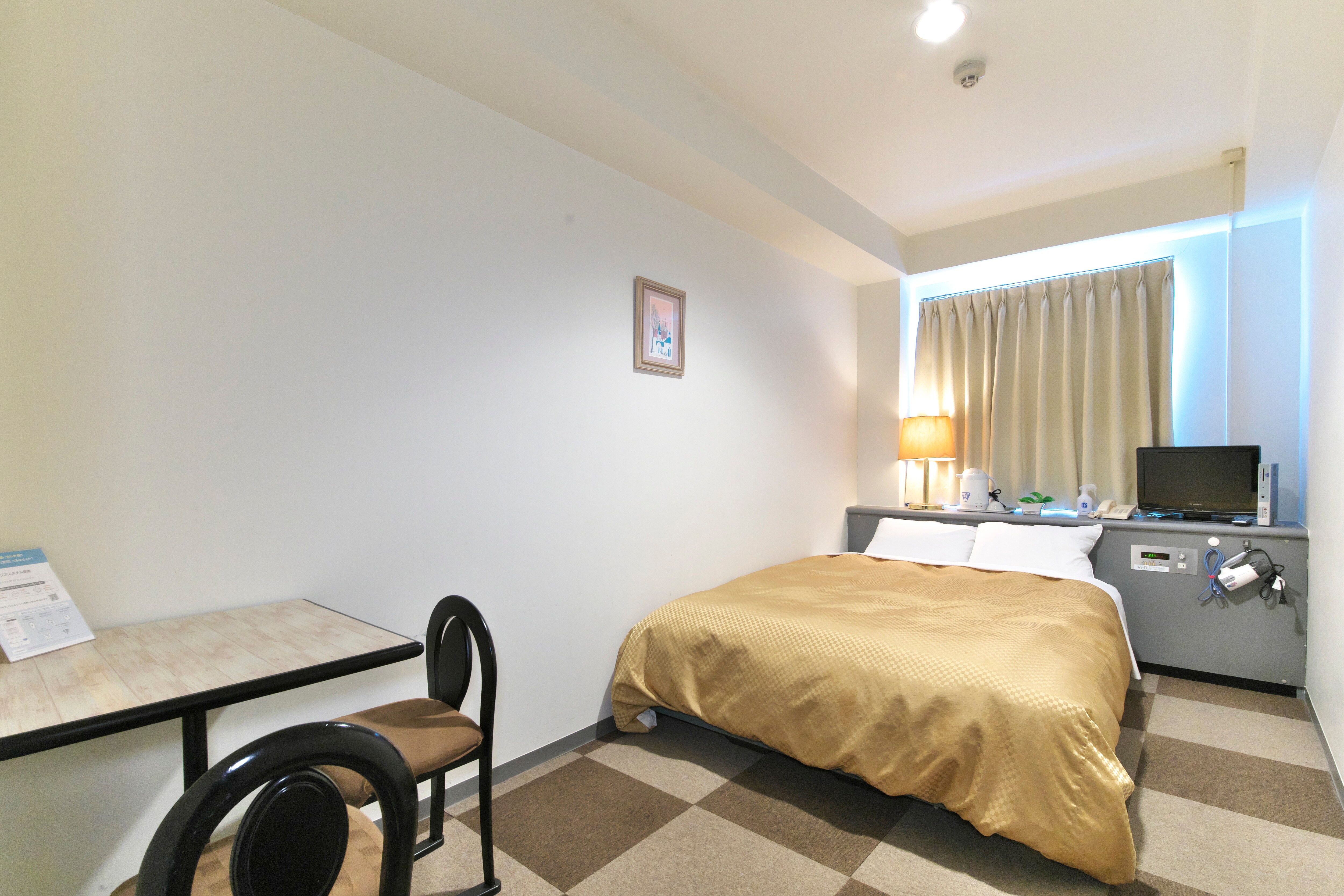 1 double bed