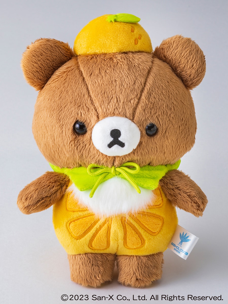Boneka Chairoikoguma asli Mahoroba (jeruk mandarin)