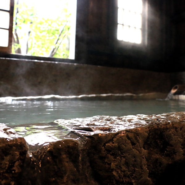 [Family bath] Enjoy the hot spring all to yourself in this atmospheric stone bath!