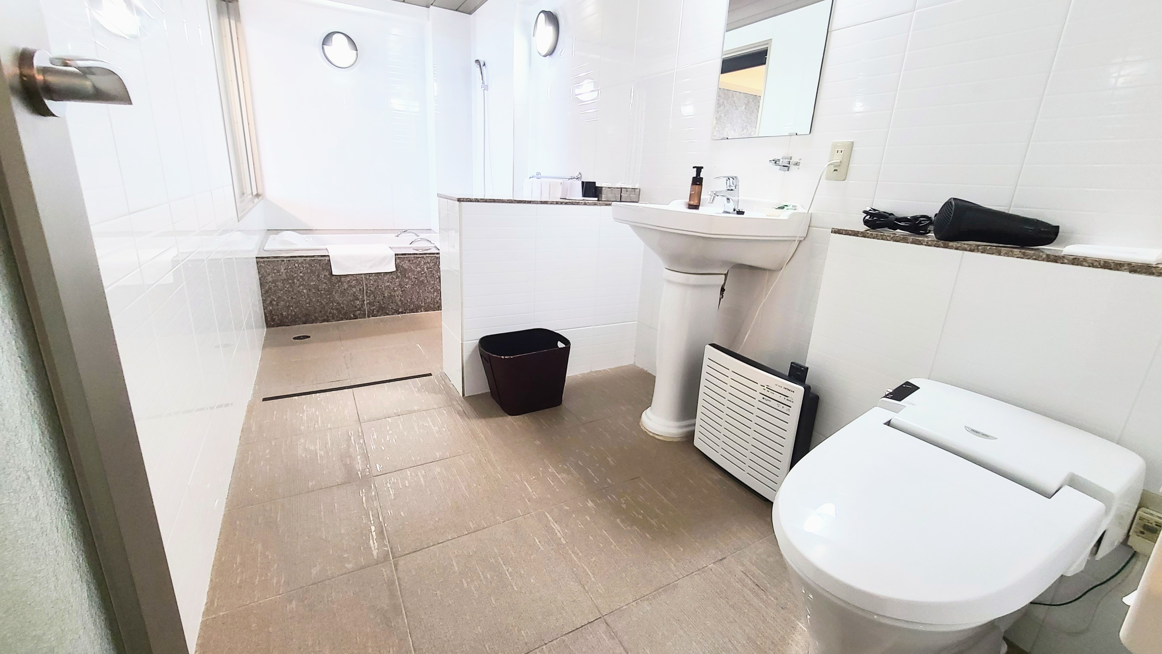 Family room bathroom