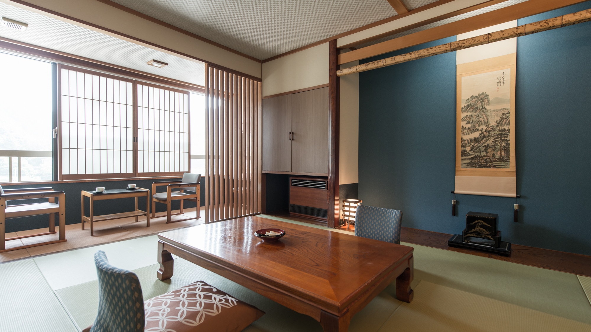 [5th floor guest room-Yumeguri Club-Japanese-style room type, 38㎡] Japanese design using Ryukyu tatami mats