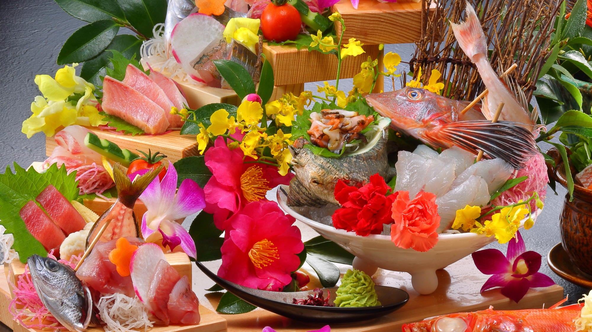 Natural local fish platter