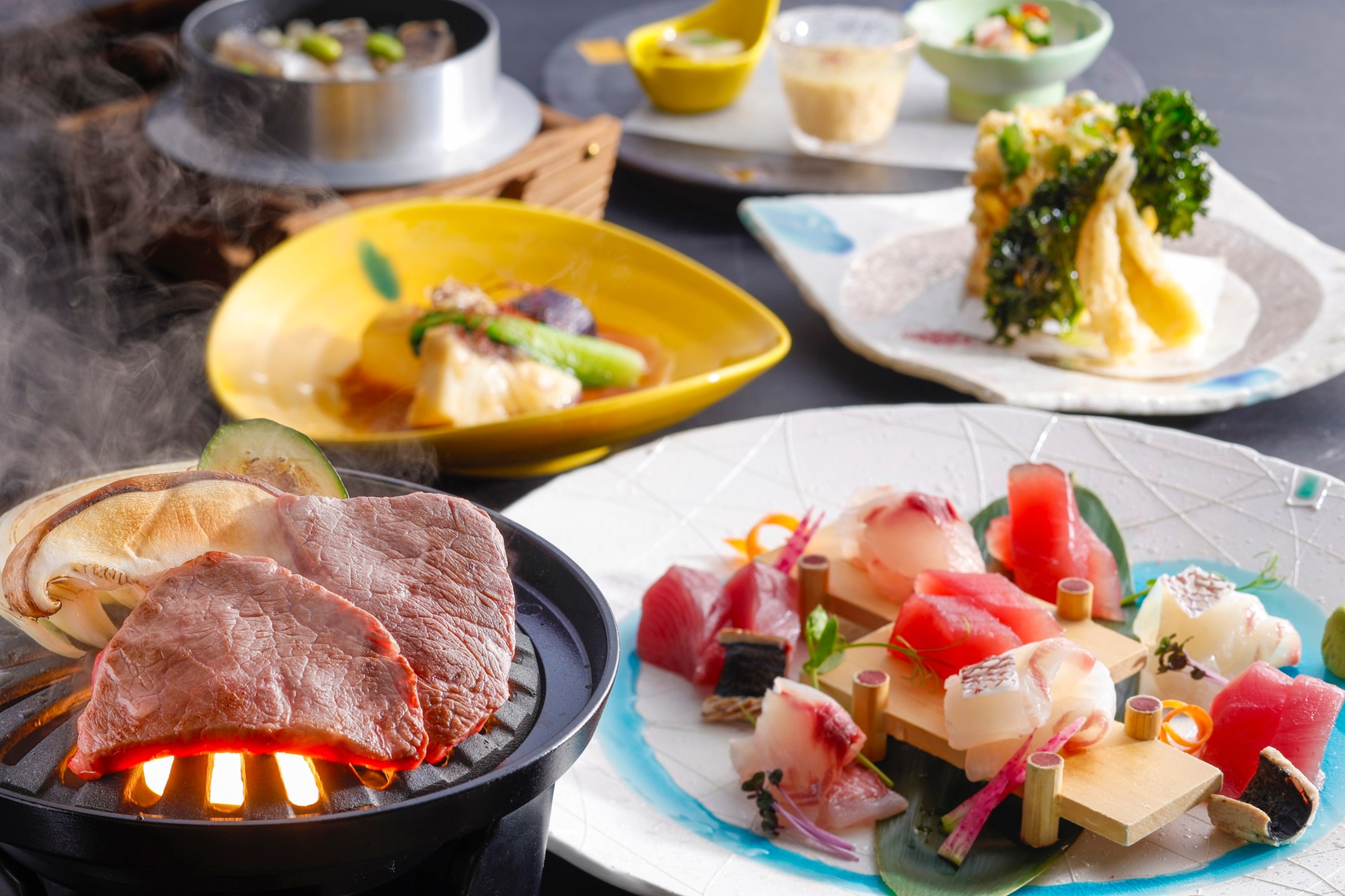 Image of the "Local Delights Kaiseki" menu for Summer 2026 (June-September 2026)