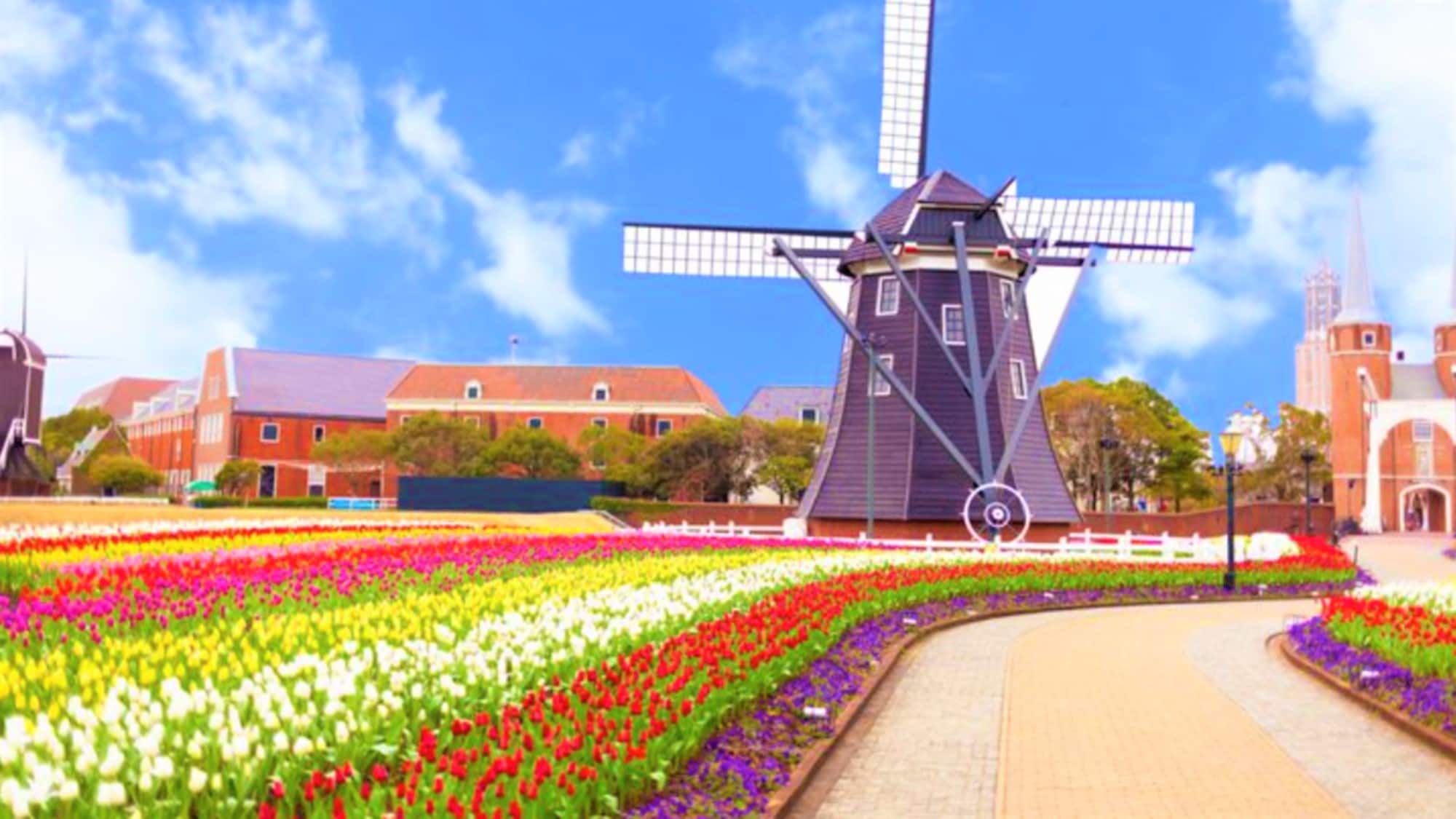 [Customize page only] Huis Ten Bosch_Windmill_Wide