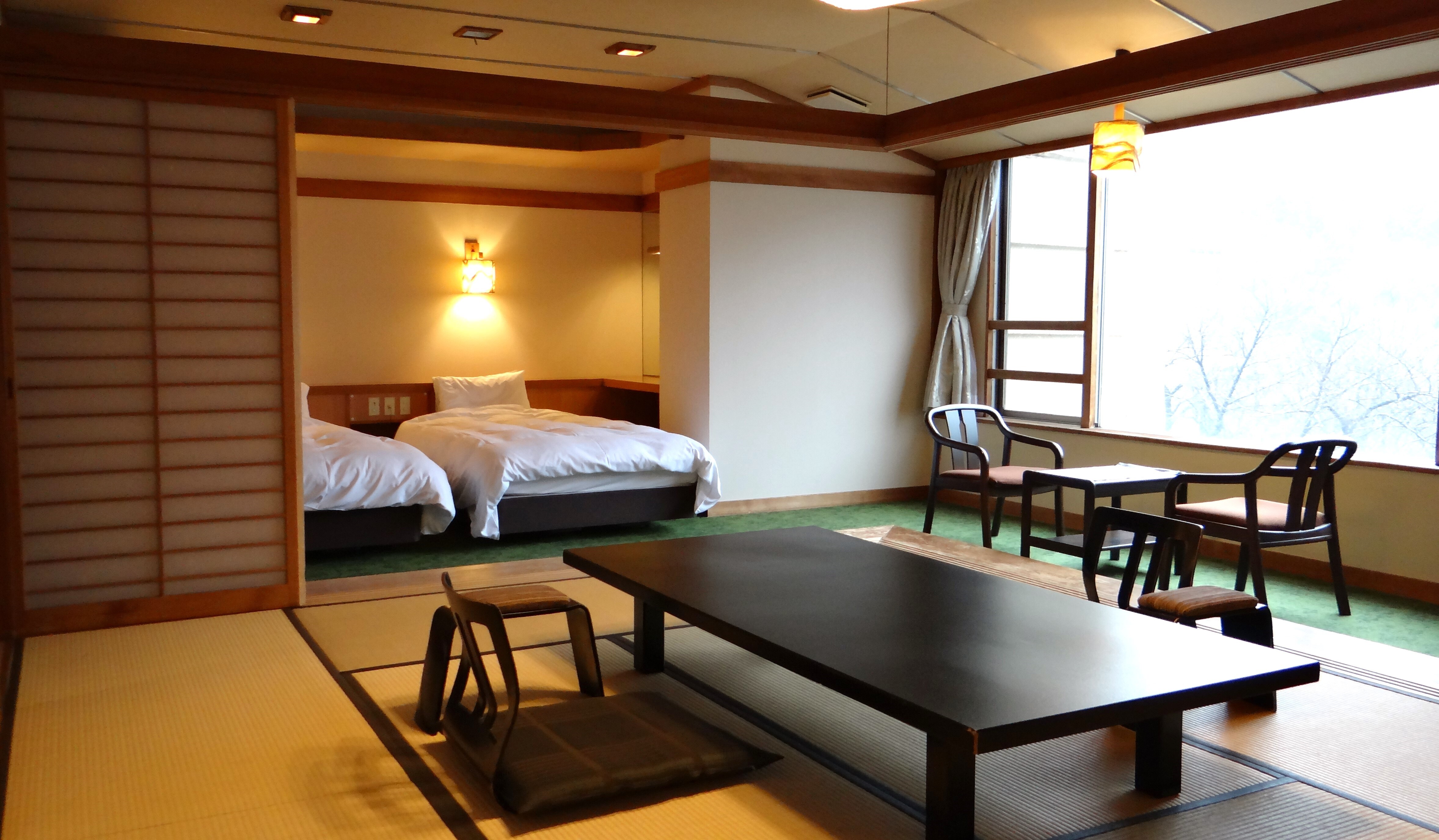 Mountain view Japanese-Western style room (no pets allowed, Simmons semi-double)
