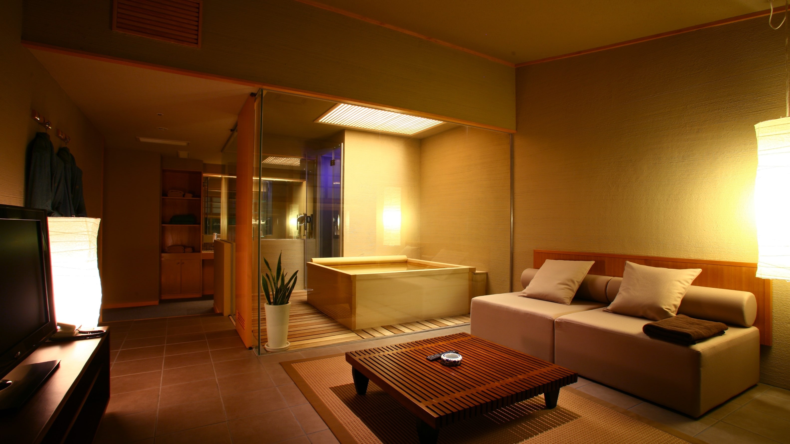 [Phòng đôi sang trọng có phòng khách spa rộng 60m2 (Sườn núi)]