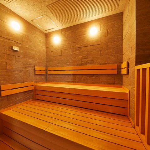 Sauna mandi bersama yang besar