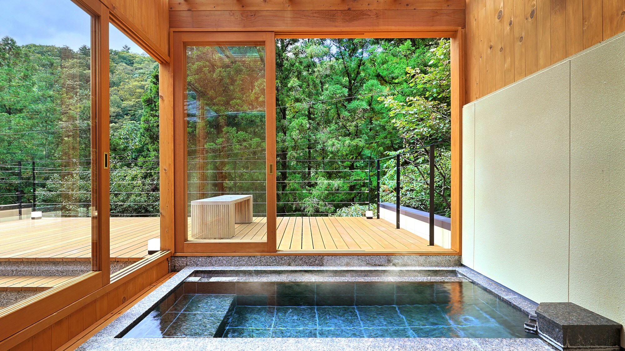 [Tsuki] Phòng Nhật Bản-Tây Âu có bồn tắm ngoài trời nhìn ra tầng cao nhất (Bettei Mizukian)