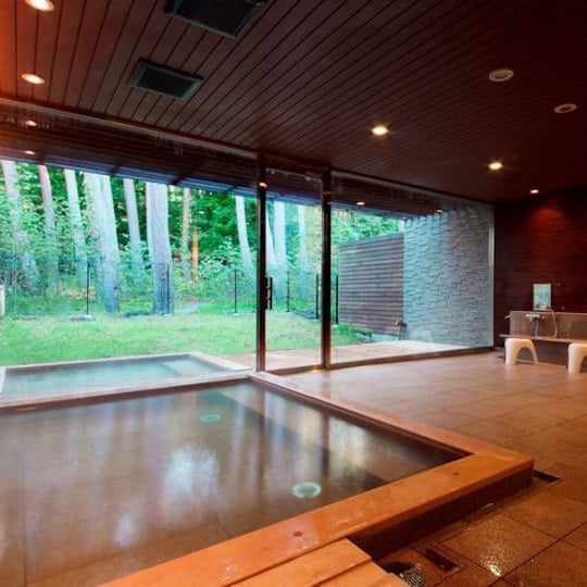 [Large public bath] Forest Spa/A bathing facility for guests who wish to fully enjoy natural hot springs (fees apply)