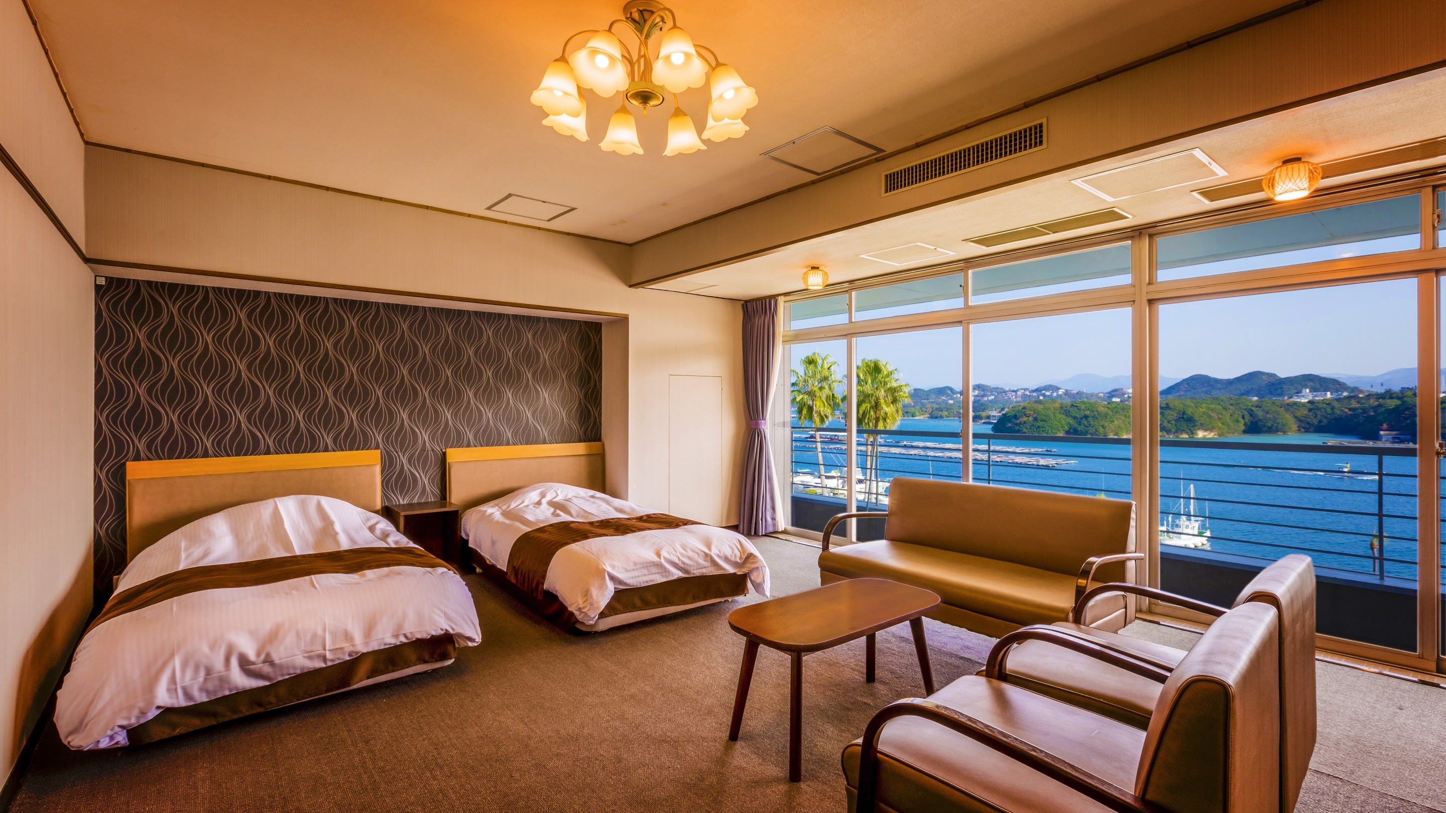 Kamar twin Superior Jepang-Barat *Contoh kamar tamu