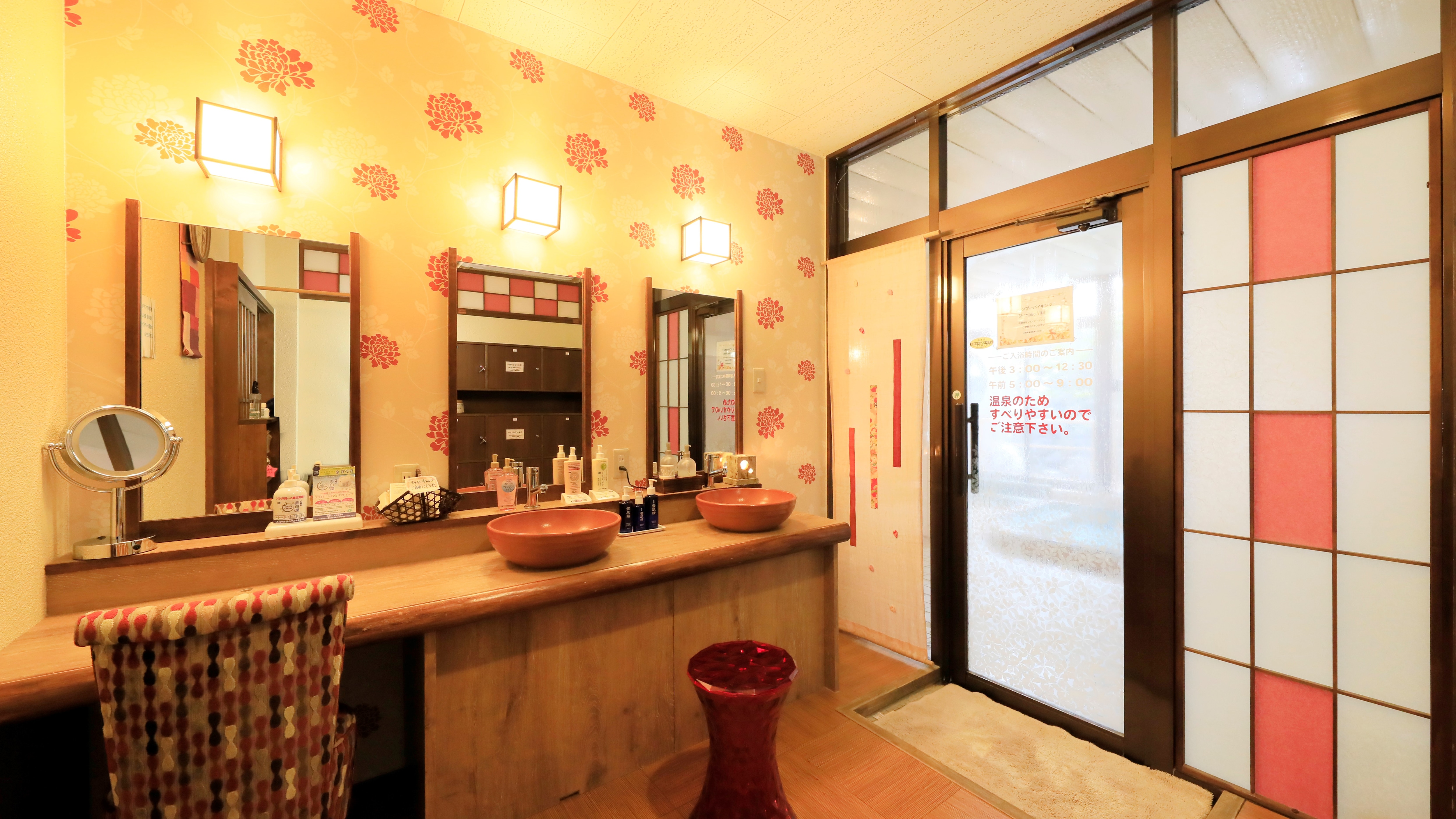 Women's bath dressing room