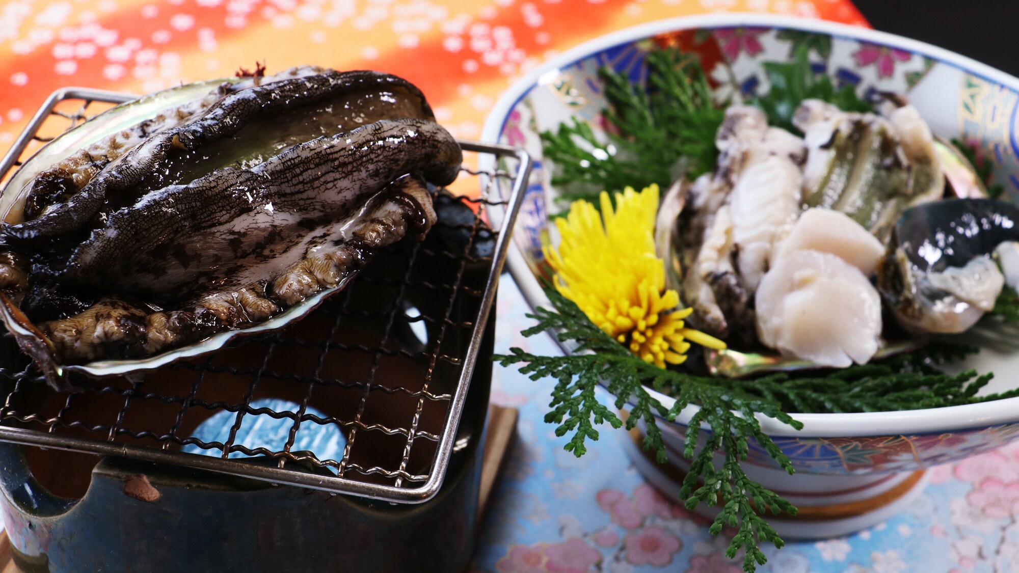 #Special order dishes: Choose your favorite way to cook abalone from winter-only abalone sashimi, grilled abalone, steak, or steamed in sake.
