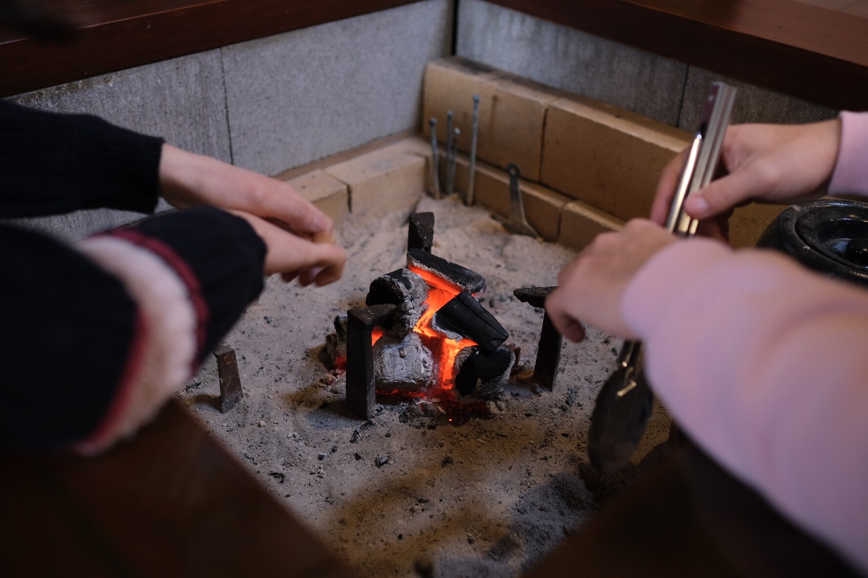 난로 뒤