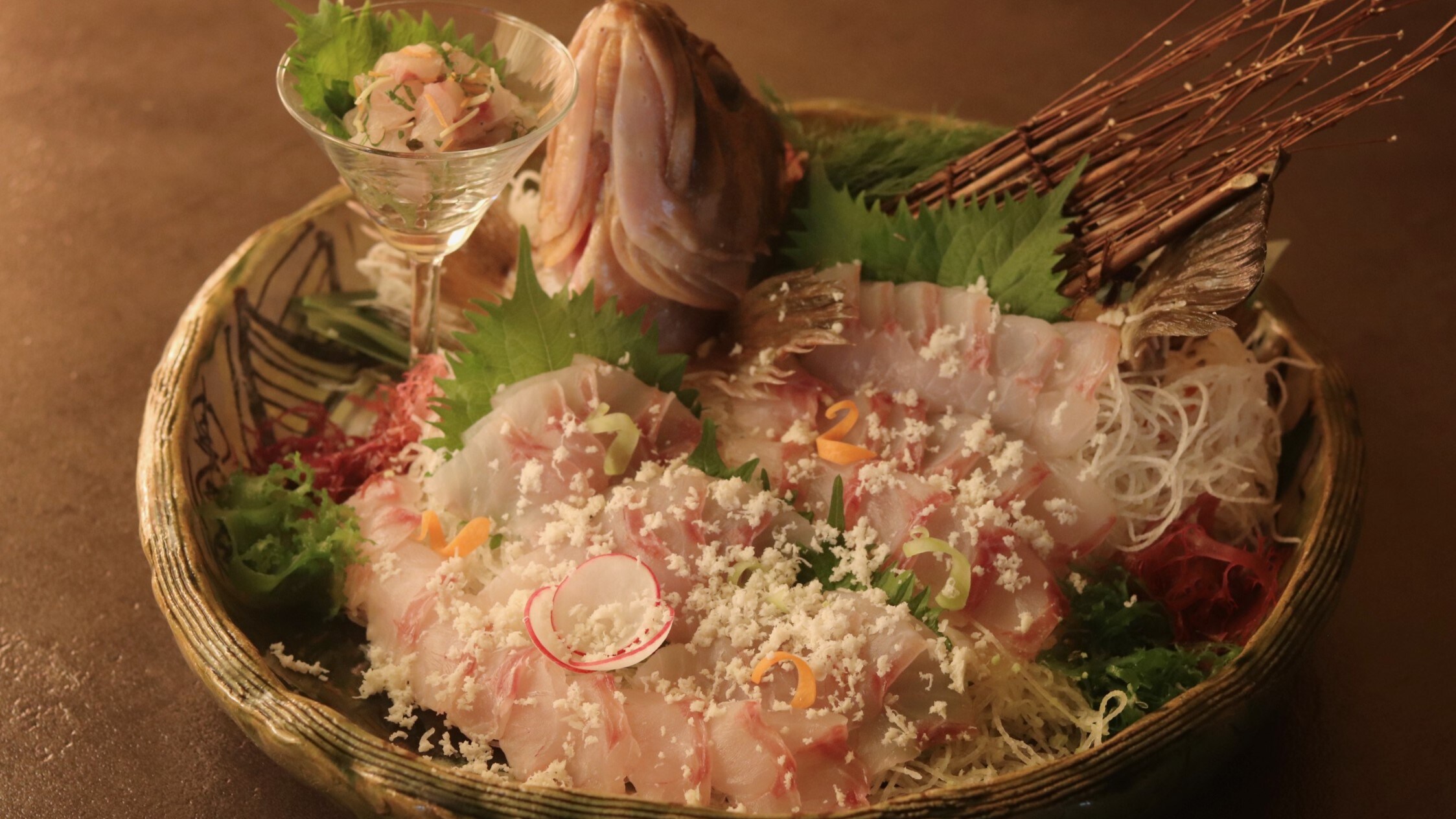 [Sashimi of Black Rock Fish]