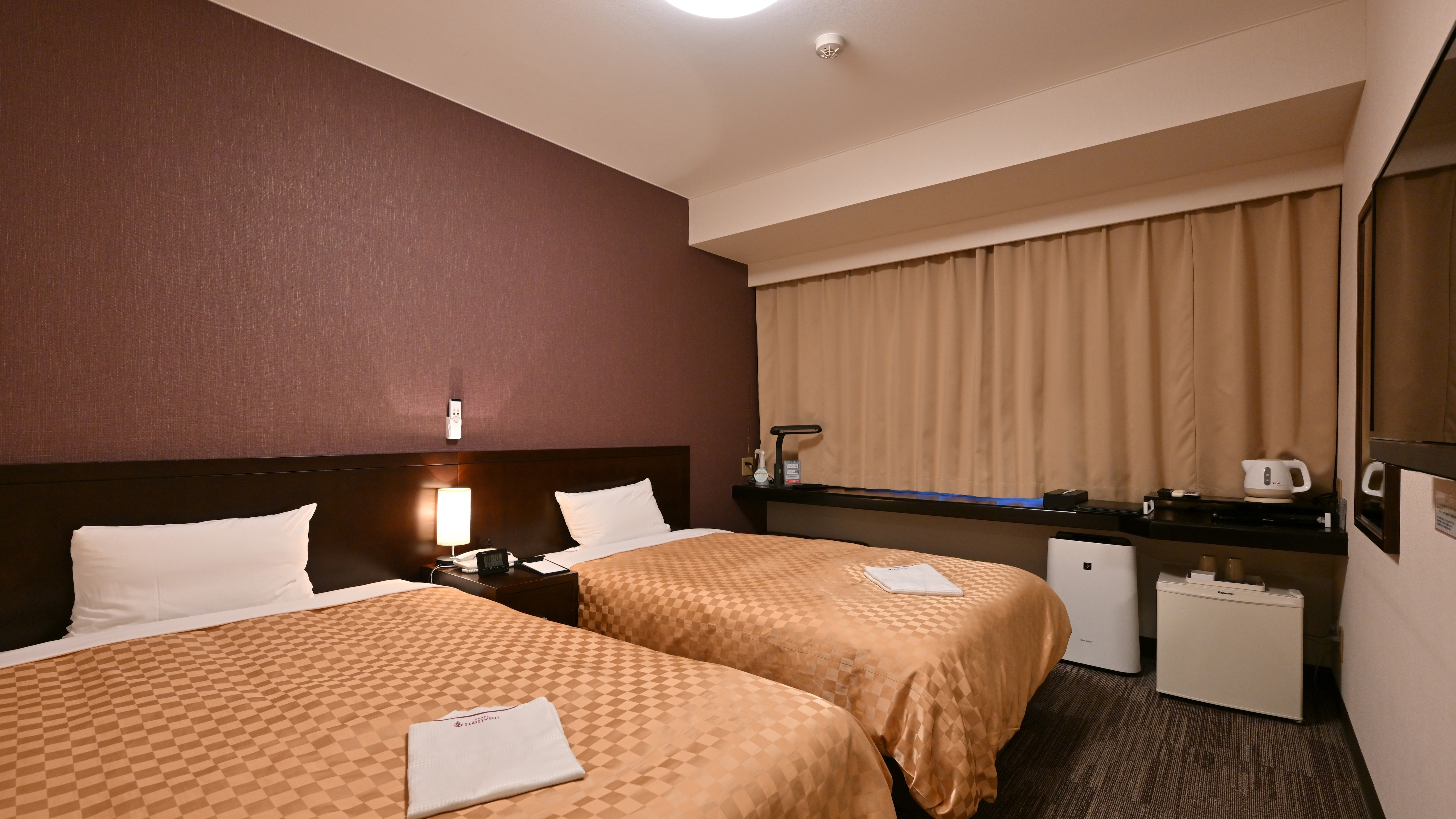 Kamar kembar 19㎡ Tempat tidur Simmons digunakan