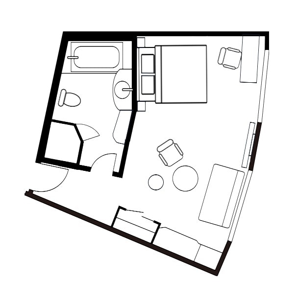 Club Double Room Floors: 22-27th floors (all rooms non-smoking)
