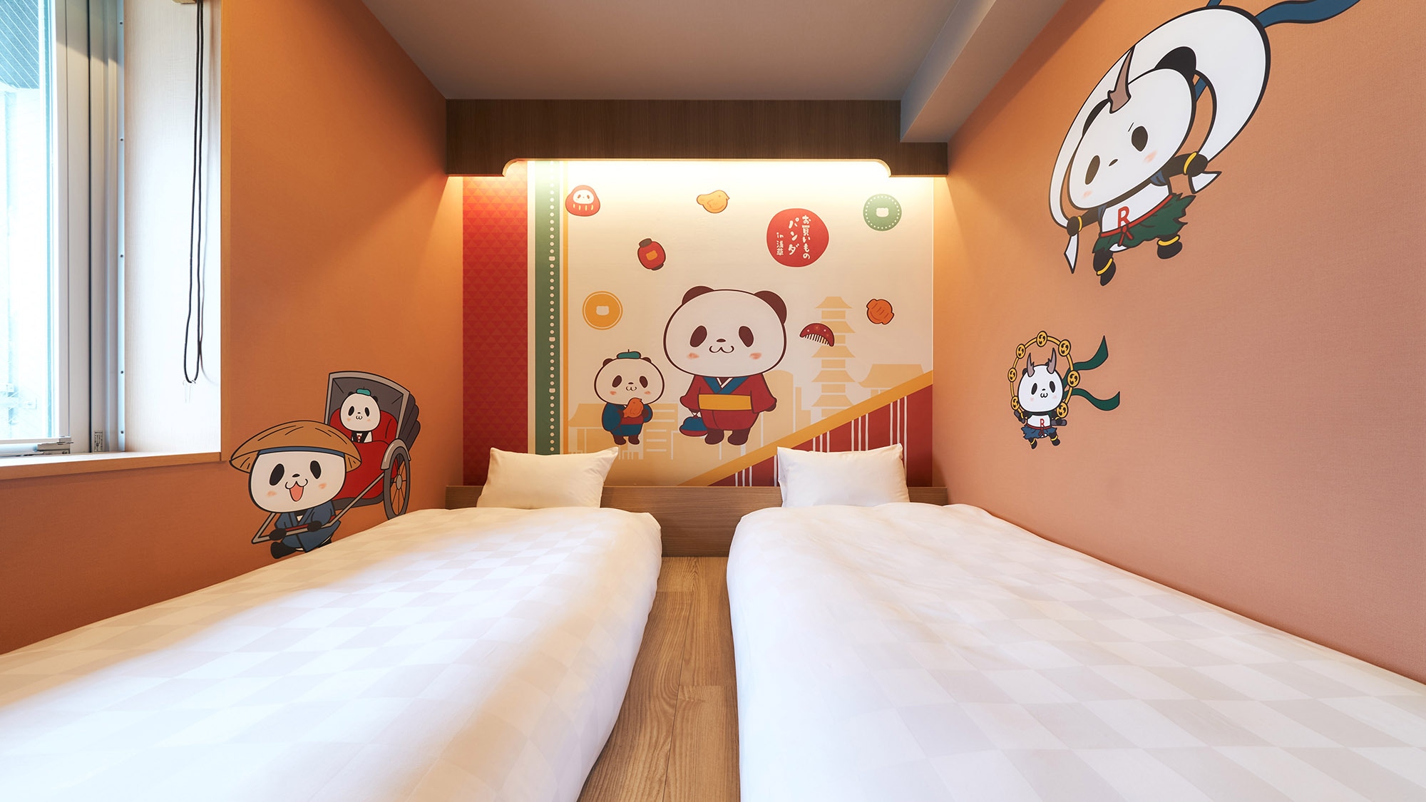 [Panda room for shopping / Twin on the top floor] This is the largest room with an aisle at your feet.