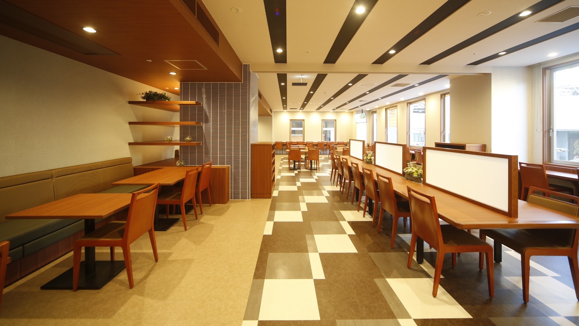 The restaurant venue is a spacious and spacious space