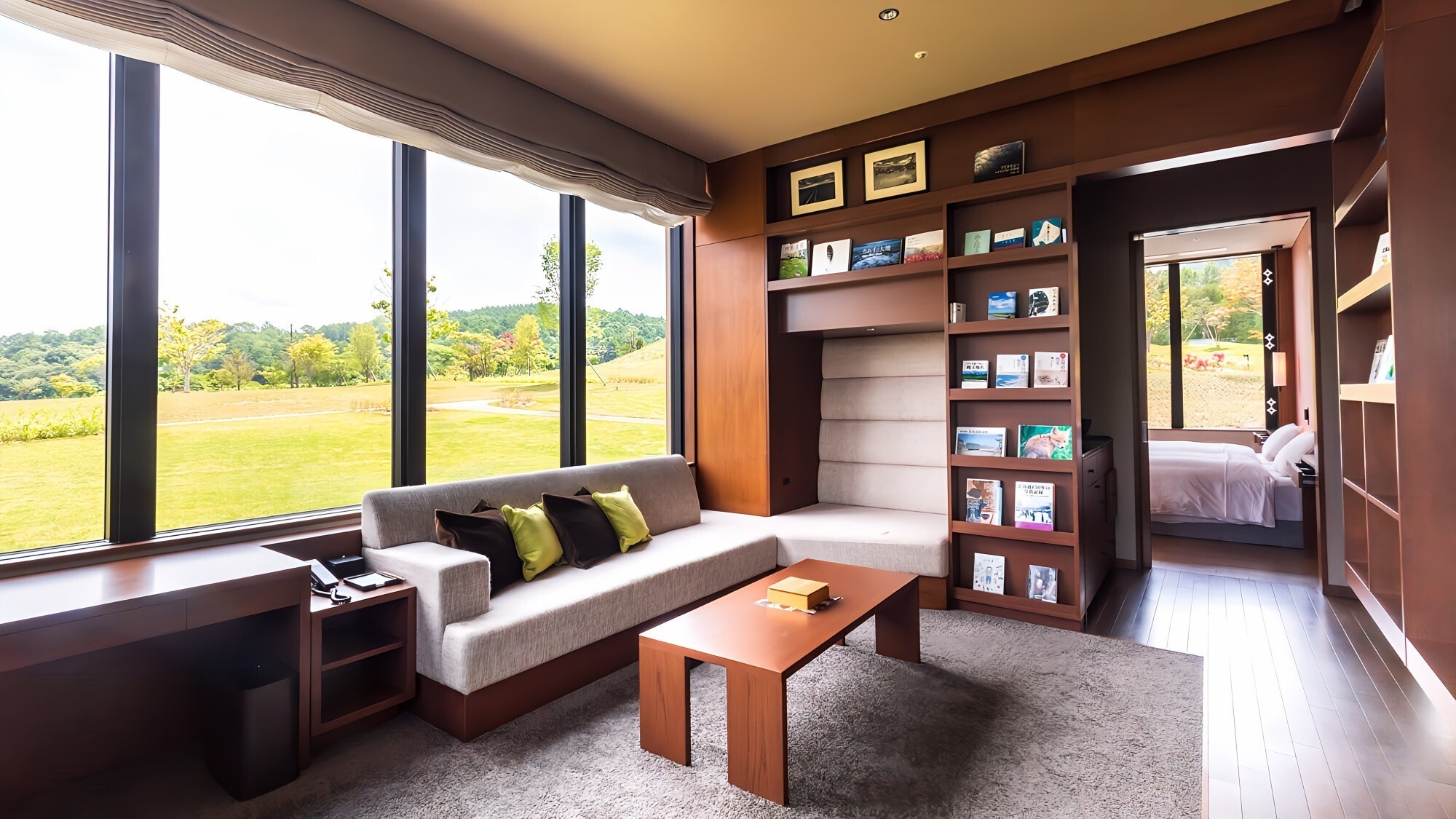 [East Wing] Designer Deluxe Twin Room with Open Air Hot Spring Bath and Wooden Deck *Image for illustrative purposes only