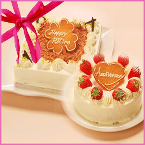 Anniversary cake message is also included (image)