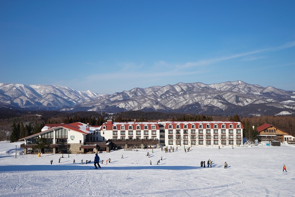 Winter slopes - hotel view