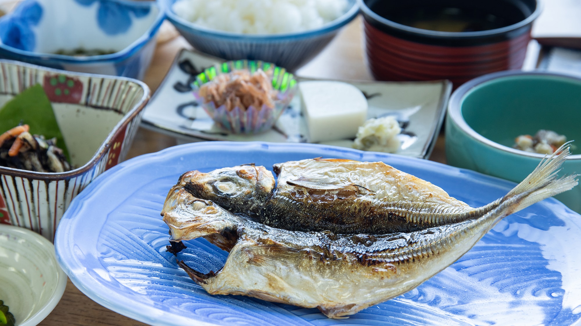 *【조식 일례】후지산 바라보는 섬 산책을 한 후, 한층 더 맛있게 드실 수 있습니다.