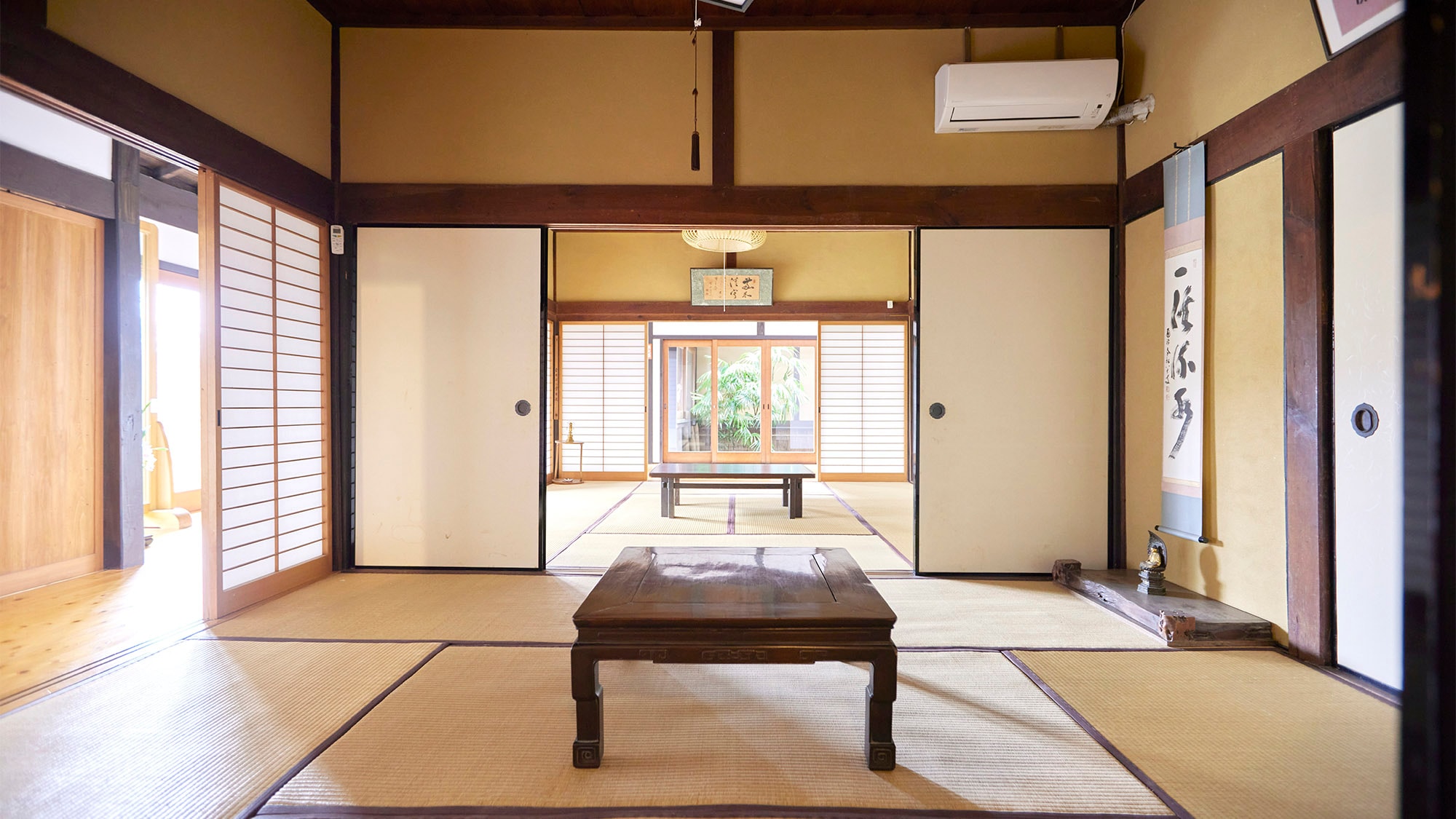 ・日式房間，您可以在宿坊度過愉快的早晨