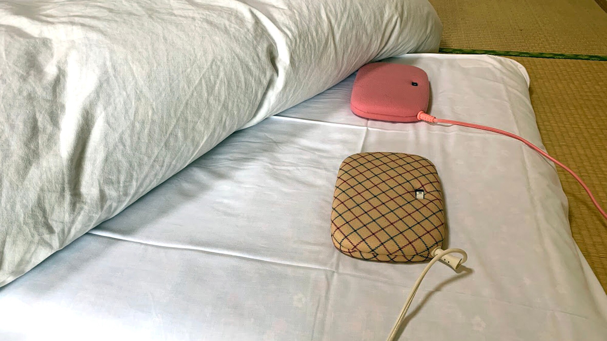 We have heating pads available in the winter.