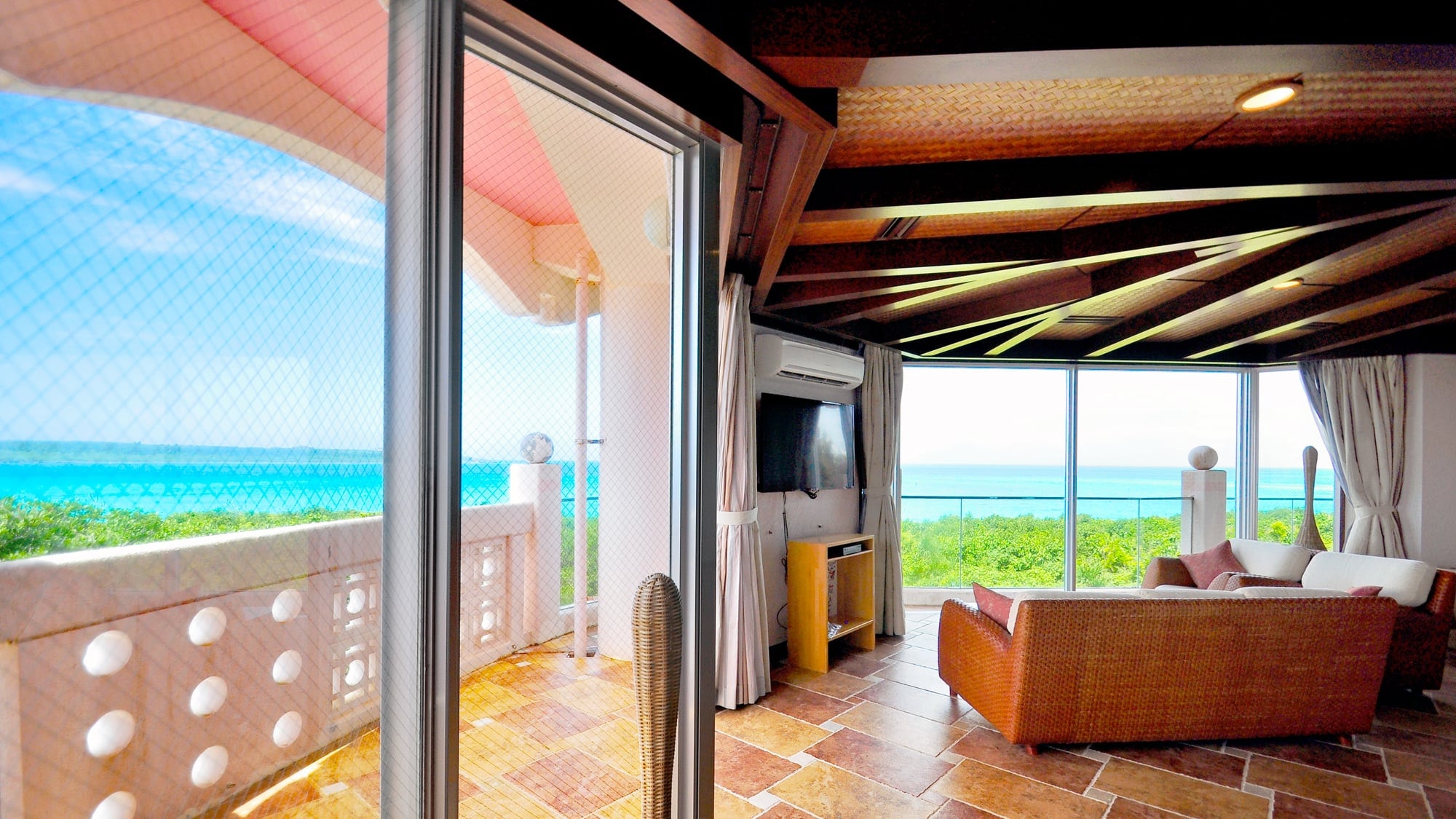 [ห้องสวีท] หน้าต่างทั้งบานเป็นทะเลสีฟ้าและดินแดนสีเขียว!