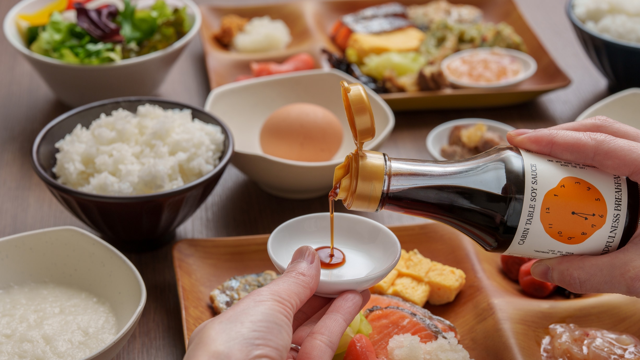 [Breakfast] CABIN TABLE SOY SAUCE - Soy sauce specially for breakfast - Great with eggs, tofu, and grilled fish!