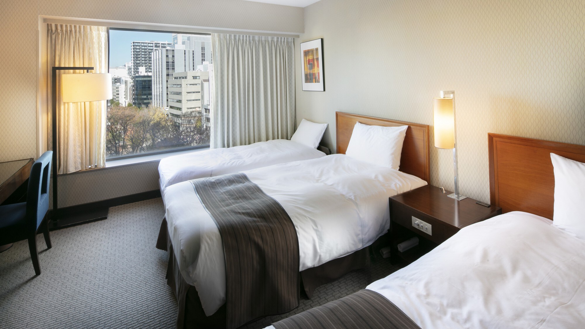 舒適雙床房（24 平方米）3 人範例