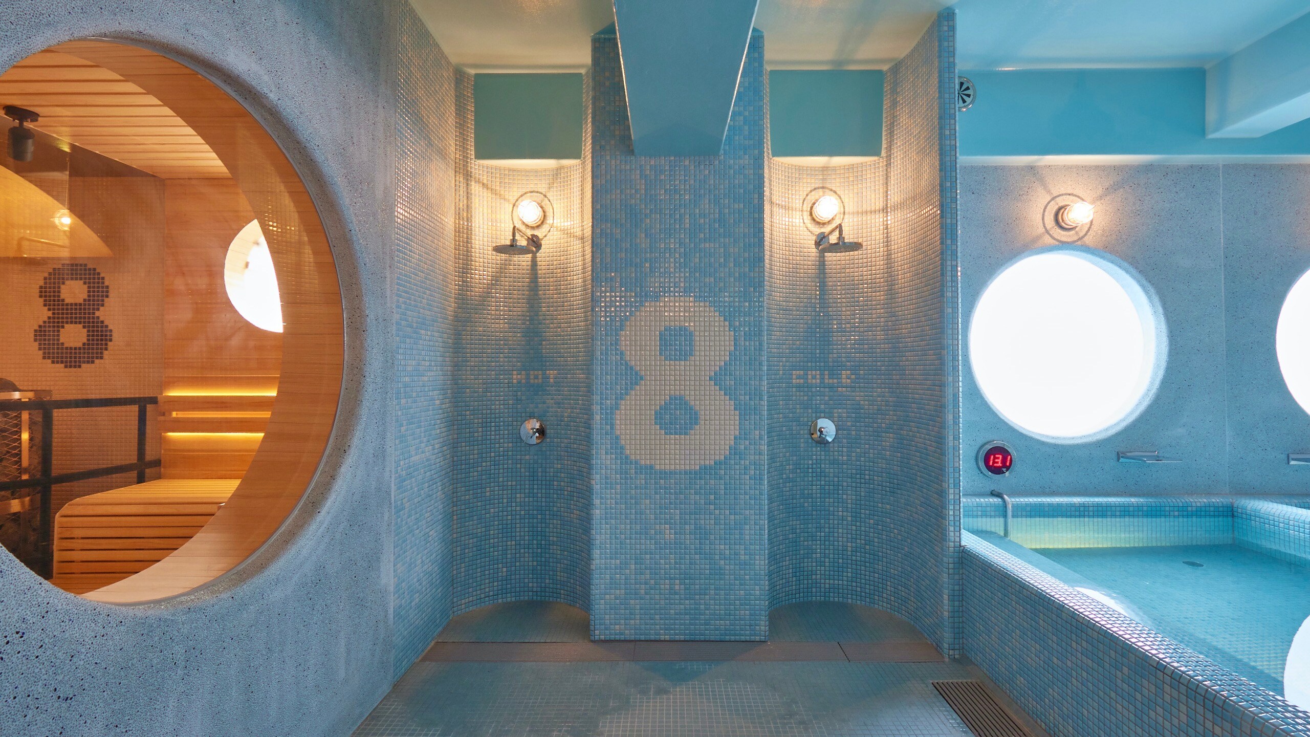 8 WATER CAVE swim suits spa