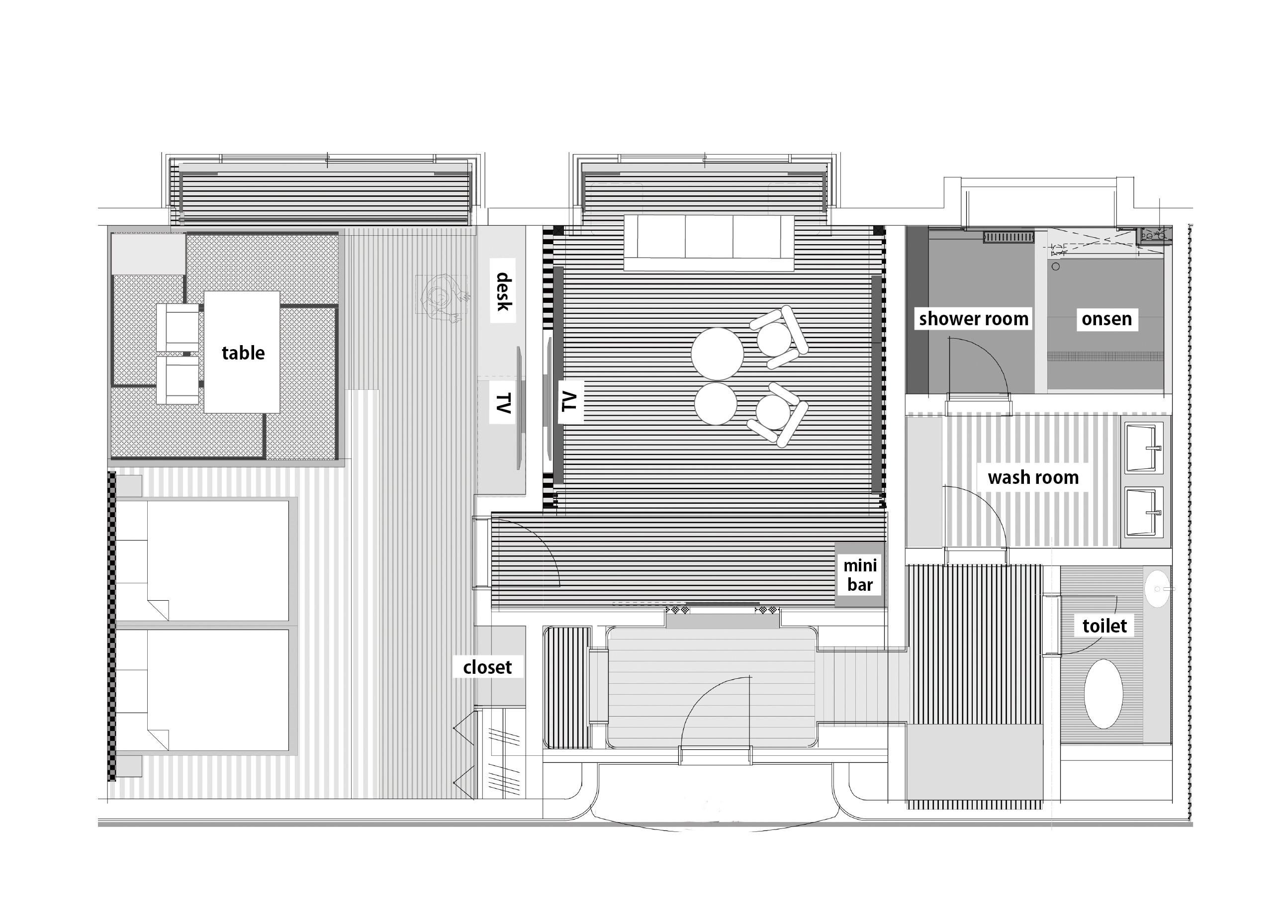 Western-style Jr. Suite (Layout)