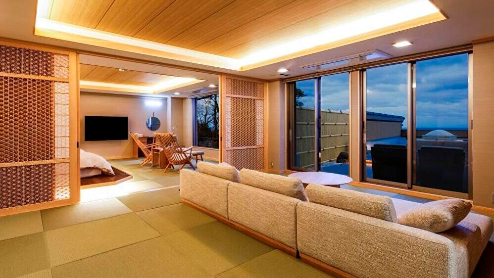 Opening in March 2024! New guest room "Special Room Ruri no Umi" (room with open-air bath)