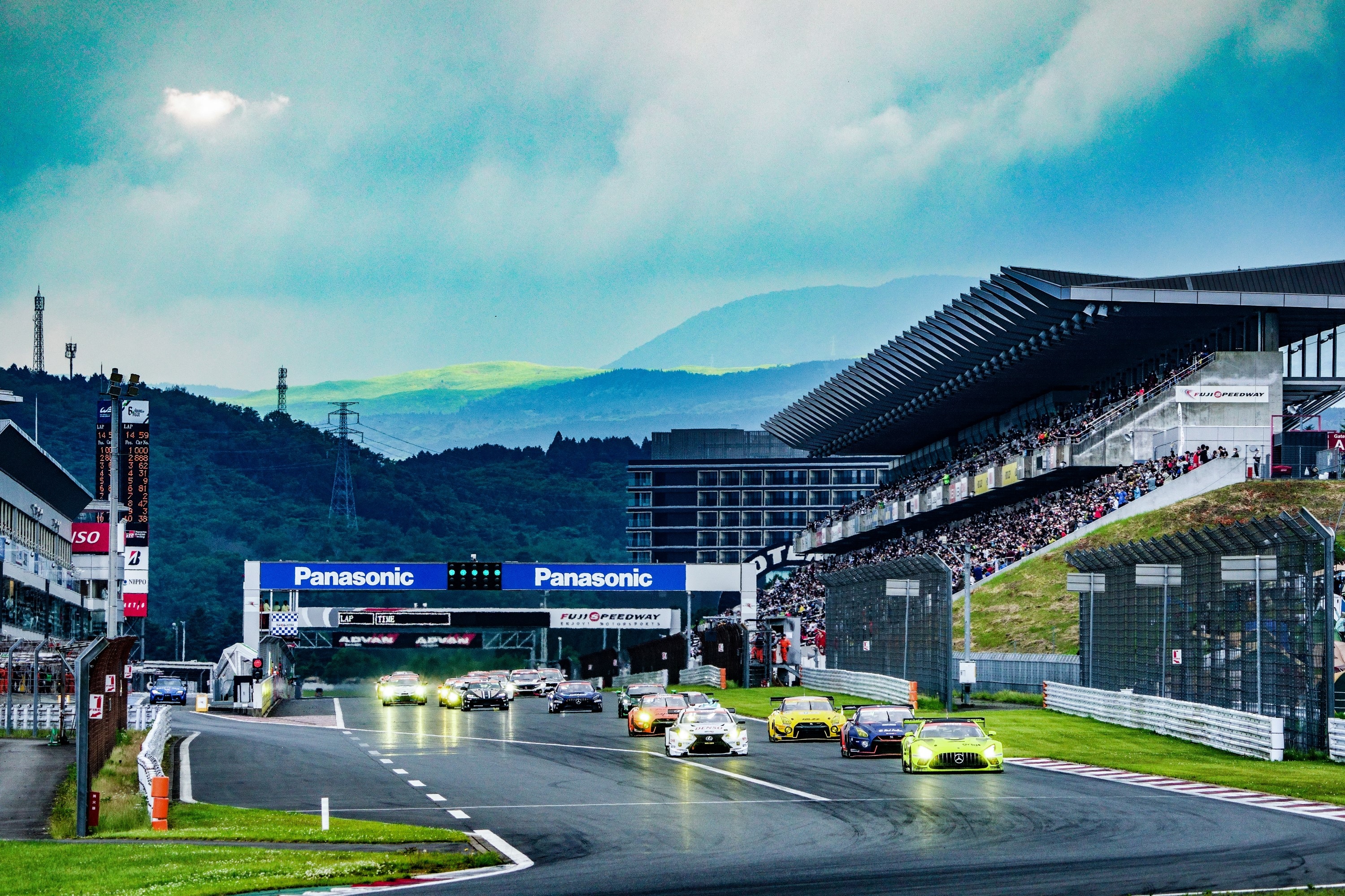 Hotel and Fuji Speedway Main Stand