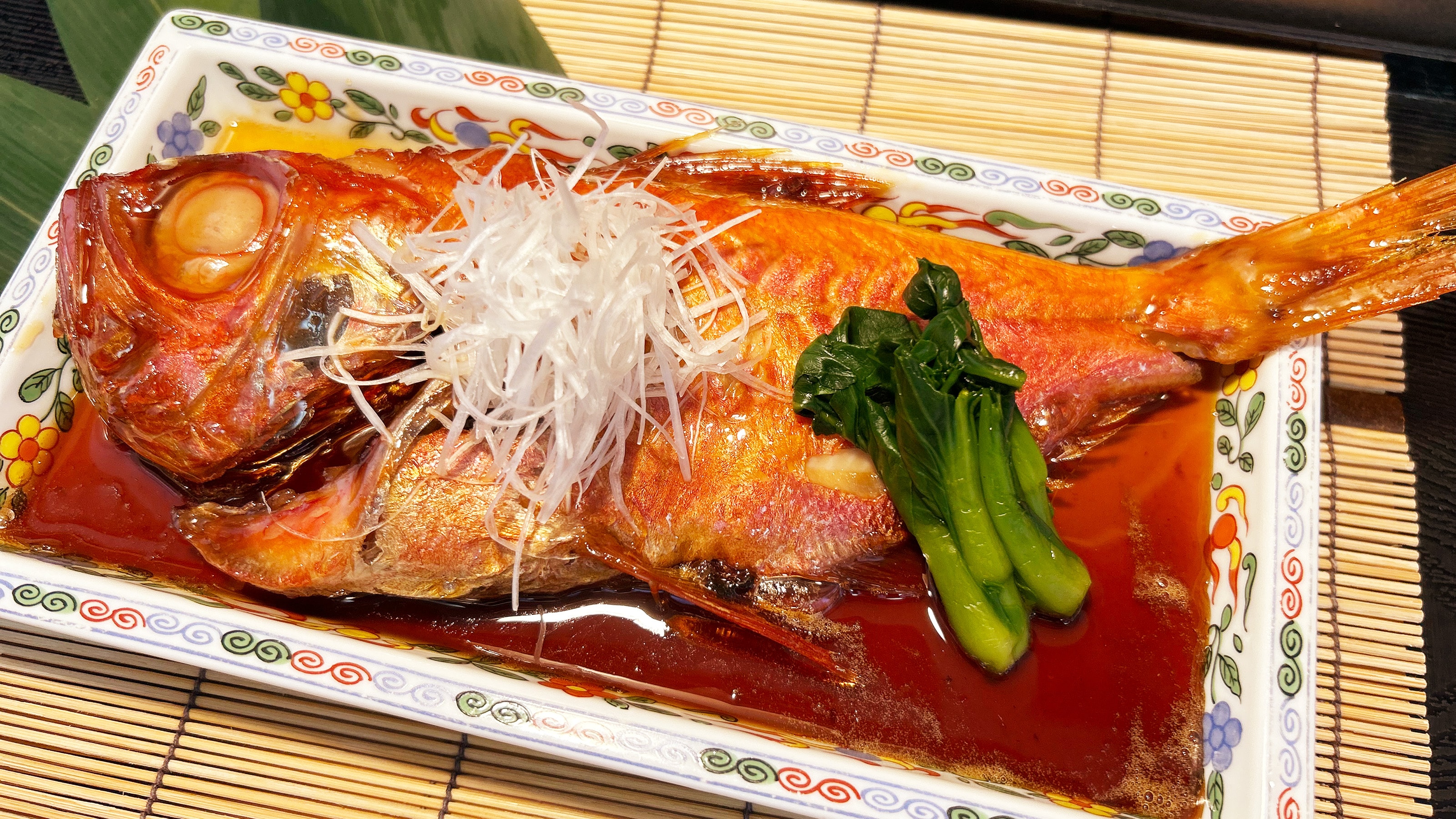 Separately ordered dish: Boiled golden-eyed snapper
