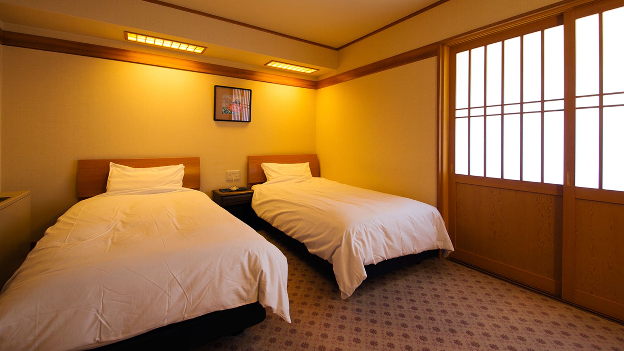 [Special room with open-air bath ◇ Japanese and Western room] [Bedroom]