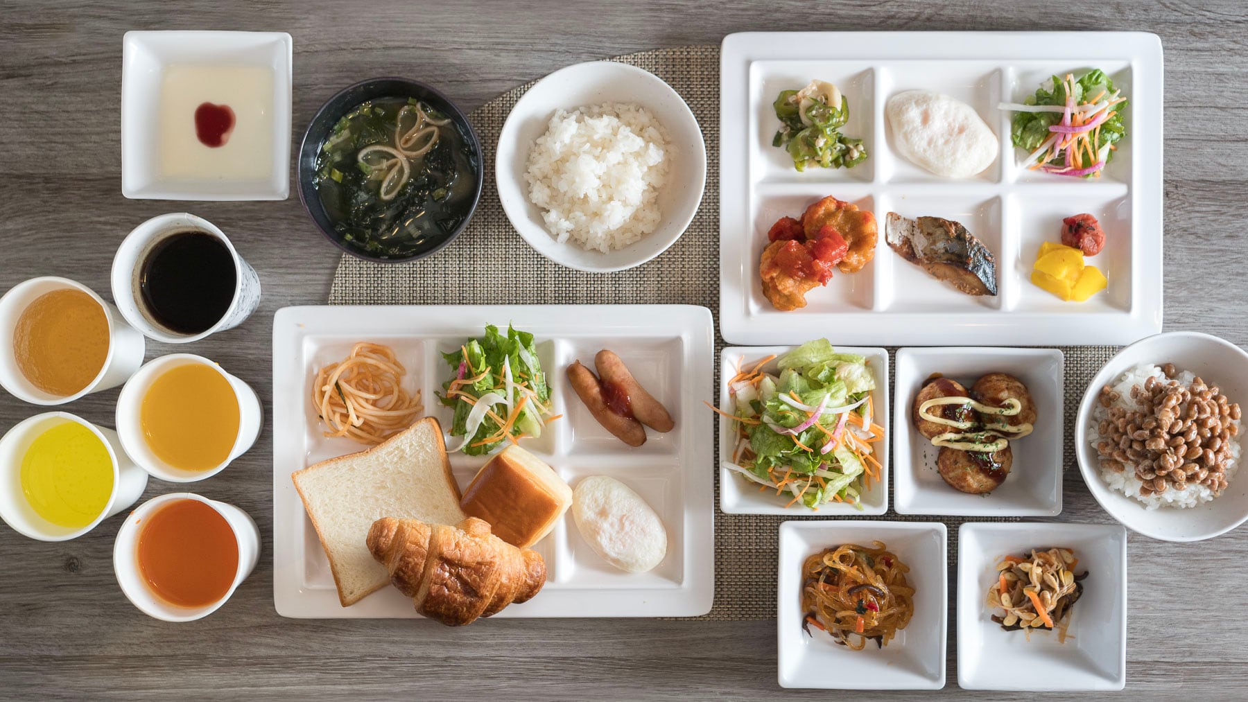 健康朝食盛り付けイメージ