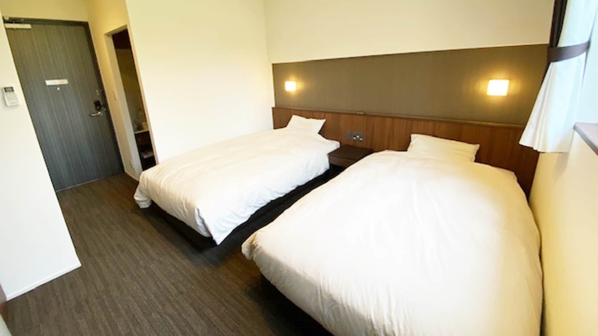 * [CREST ASAGO (twin)] All rooms have semi-double beds and are equipped with Wi-Fi (free).