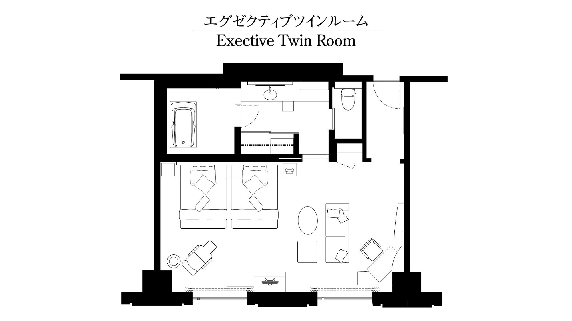이그제큐티브 트윈 뷰 다이어그램 (이미지)