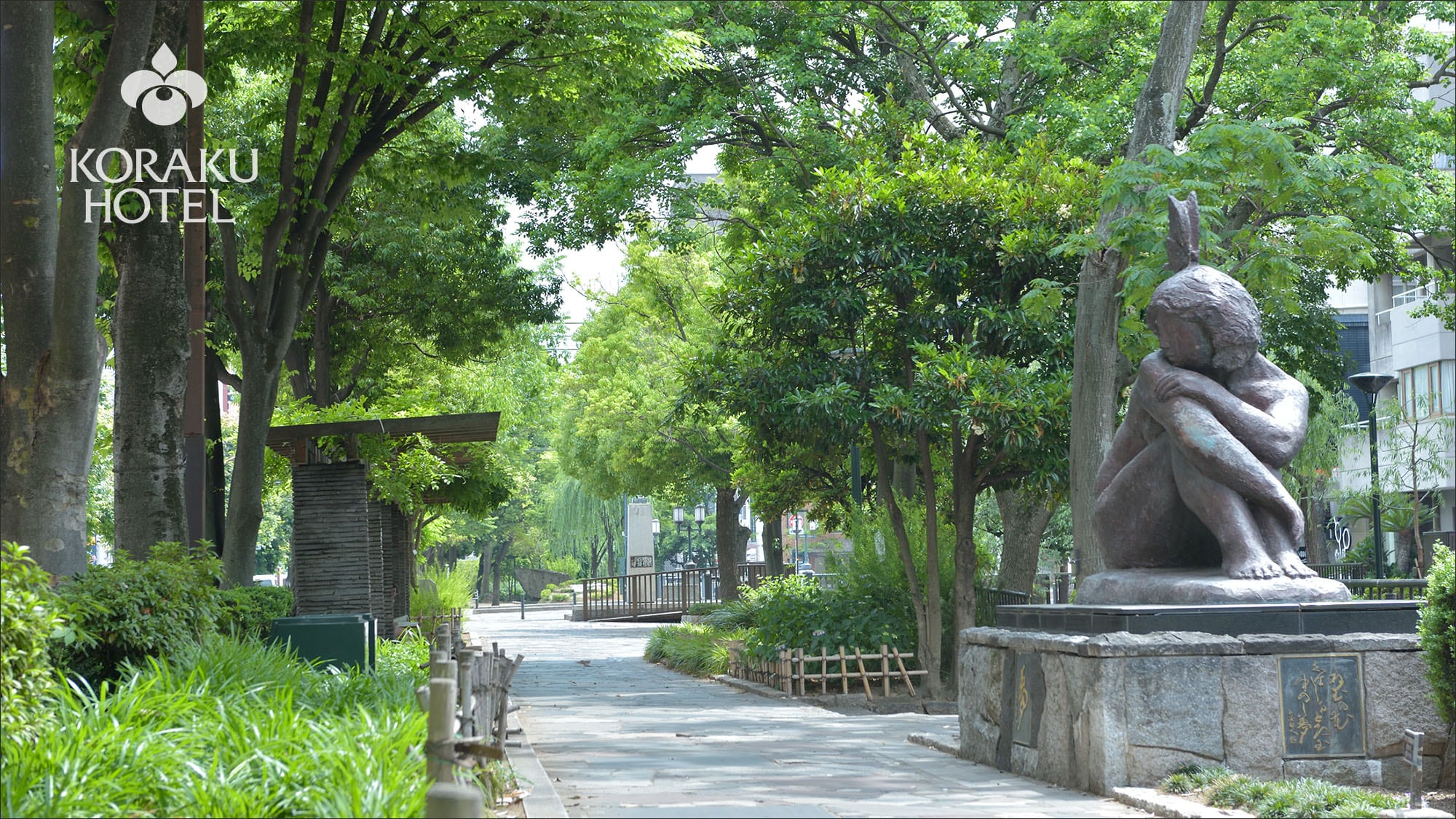 Step out of the hotel and the promenade