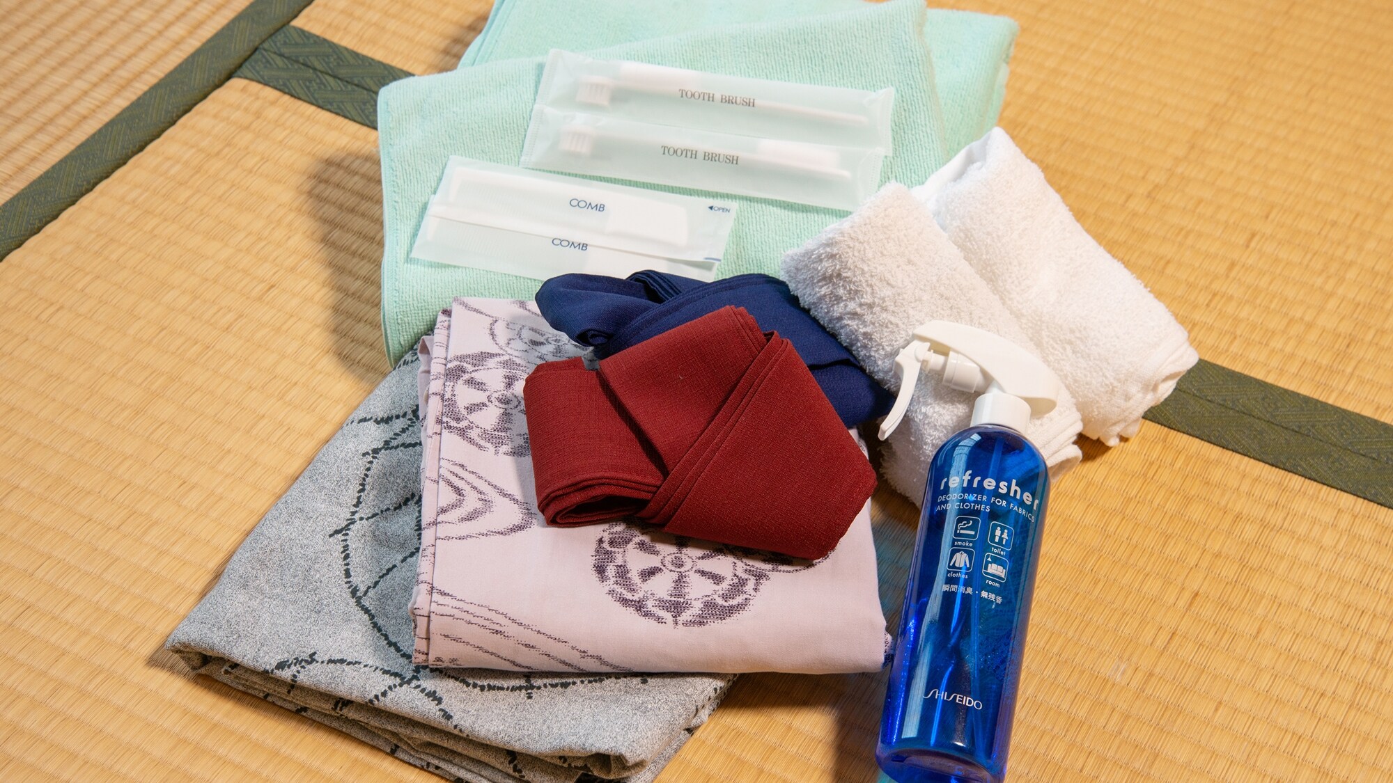 *[Amenities] Toothbrushes, yukata robes, etc. are available for use.