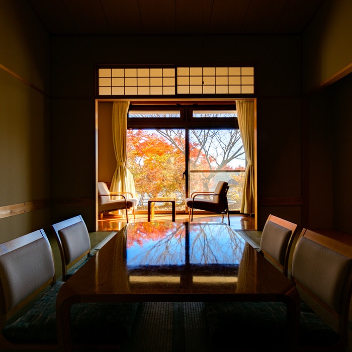 A relaxing moment in a Japanese-style room