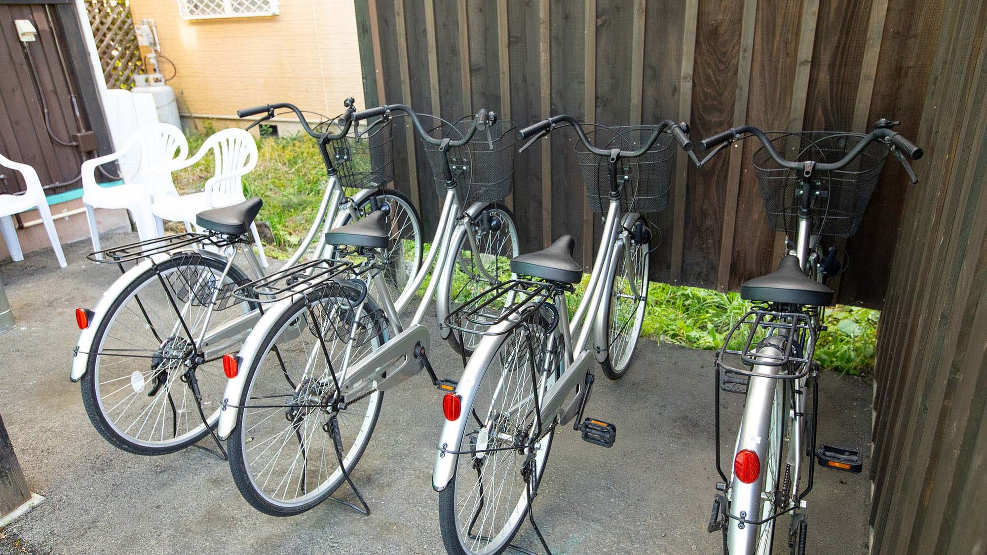 ・ There is also a bicycle rental recommended for active people.